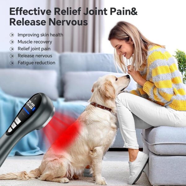 Red Light Therapy for Body Near Infrared Light Therapy Devices for Pain Relief Joint and Muscle Pain,14 * 650nm + 3 * 808nm, Infrared Therapy for Neck, Shoulder, Back, Knee (Silver Gray)