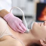 Neck lymph node ultrasound and biopsy
