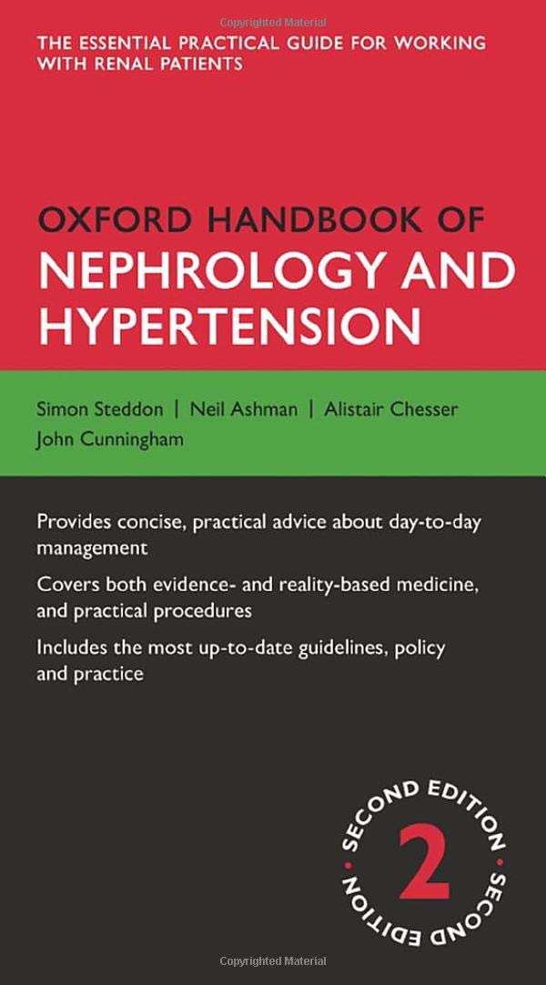 Oxford Handbook of Nephrology and Hypertension (Oxford Medical Handbooks) 2nd Edition