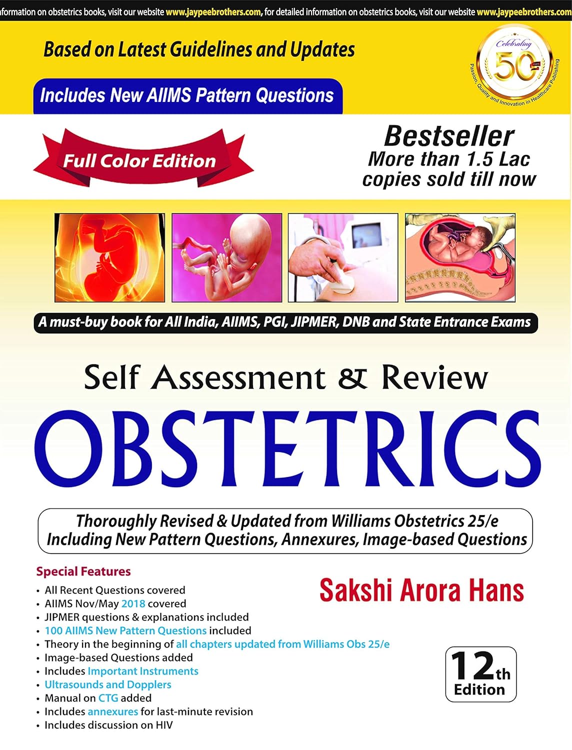 Self Assessment & Review Obstetrics (Hans) 12th edition (2019)